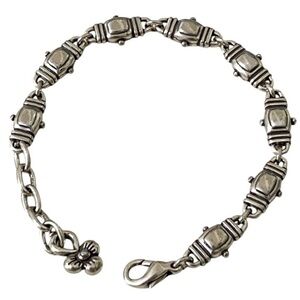 Brighton Silver Link Adjustable Bracelet 8in